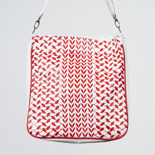 SATCHEL - KUFFIYEH RED