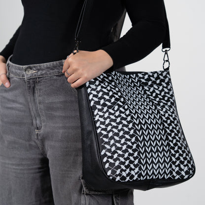 SATCHEL - KUFFIYEH BLACK