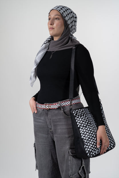 SATCHEL - KUFFIYEH BLACK